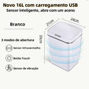 Lixeira Sensor Automática Inteligente de Banheiro Cozinha Escritório Capacidade 16 Litros